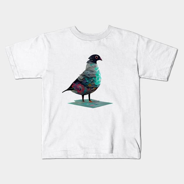 Petey the Pigeon Kids T-Shirt by LightStubble